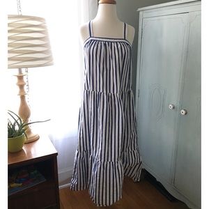 Universal Thread Tiered Stripe Midi Tank Dress Sm